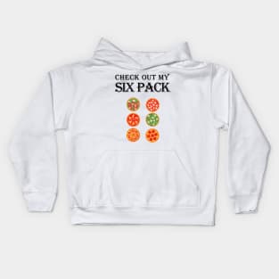 Check Out My Six Pack Pizza Funny Workout Gym Kids Hoodie